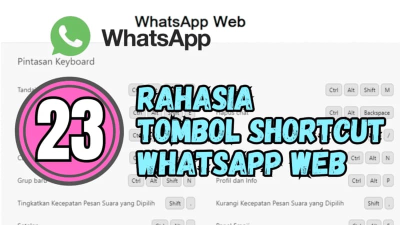 23 Tombol Rahasia WhatsApp Web yang Akan Membuatmu Lebih Produktif!