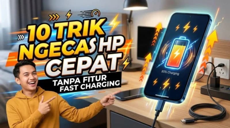 10 Cara Isi Daya HP Super Cepat, Tanpa Perlu Fast Charging!